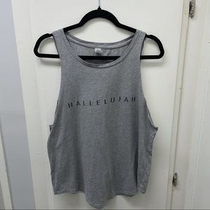 Hallelujah Gray Muscle Tank